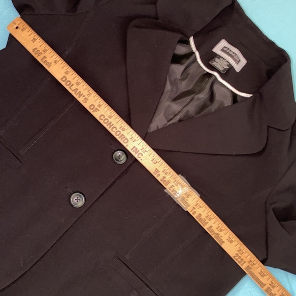 GEORGE black classic blazer coat jacket 2 button closure vintage NEW size 18 - Picture 11 of 15